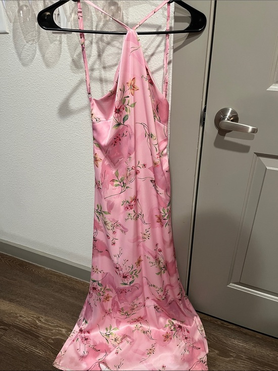 Peppermayo Other - Peppermayo Pink Floral Satin Slip Dress